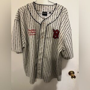 Daily Paper Cream and Black Striped Jersey